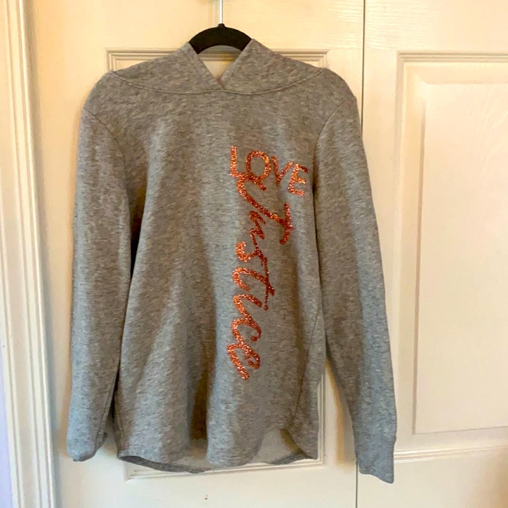 Justice hoodie grey
